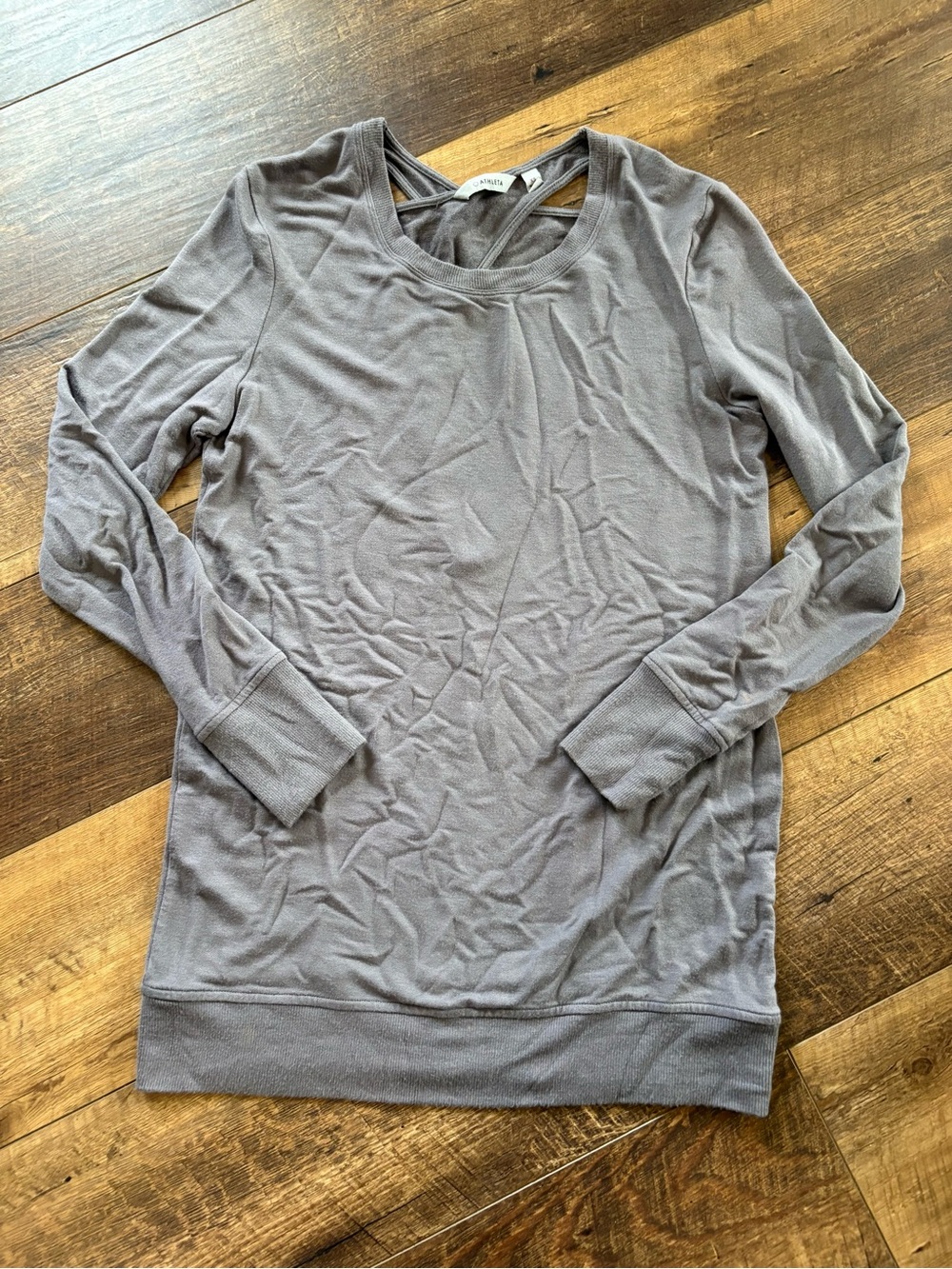 Athleta Coaster Go To criss Cross Back Oversized Sweatshirt